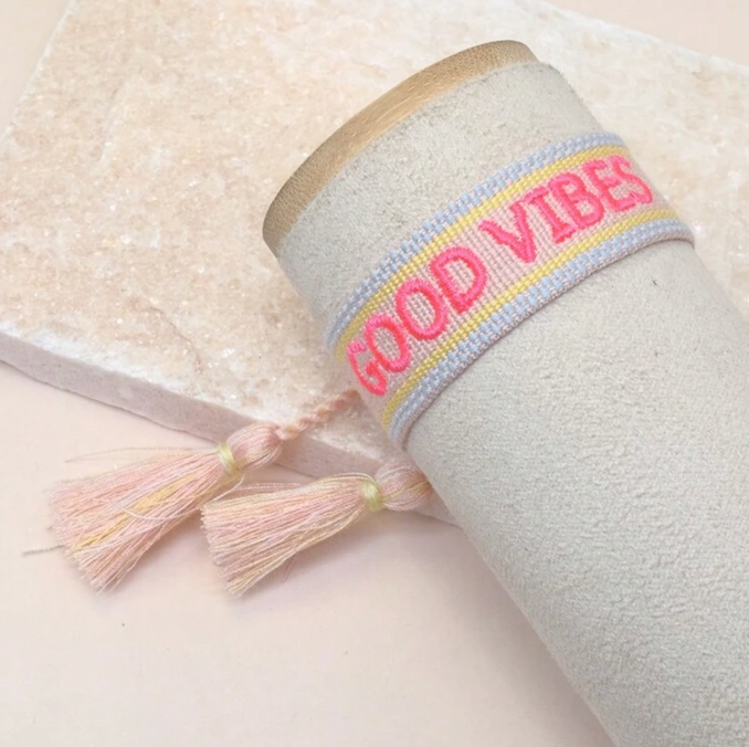 Good Vibes Woven Bracelet