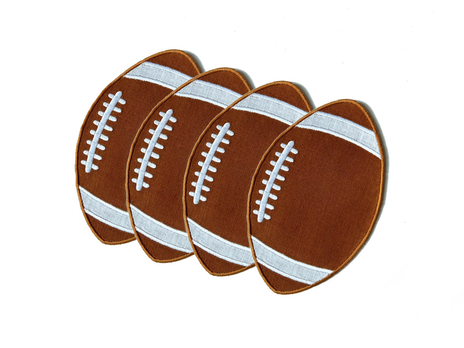 Football Cocktail Linen Napkins