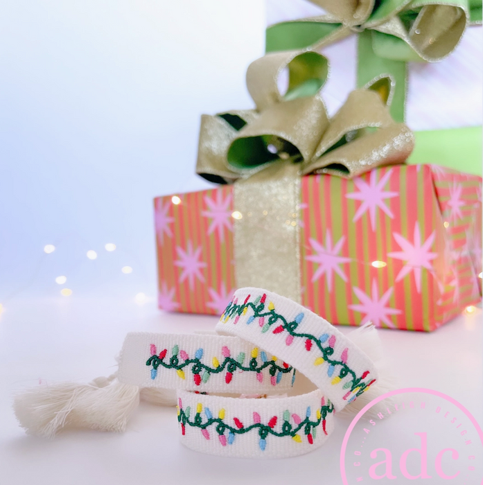 Festive Christmas Lights Bracelet