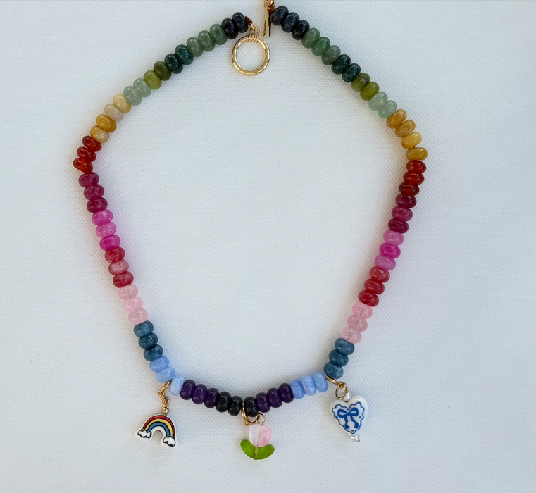 Rainbow Knot Necklace