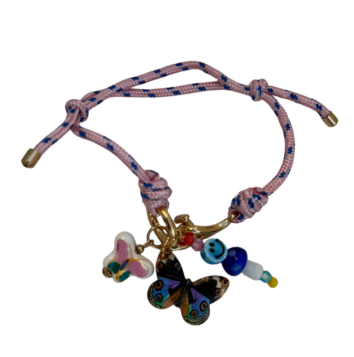Nautical Butterfly Charm Bracelet
