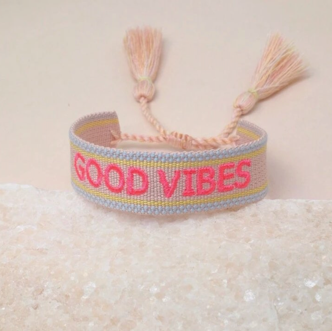Good Vibes Woven Bracelet