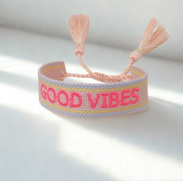 Good Vibes Woven Bracelet