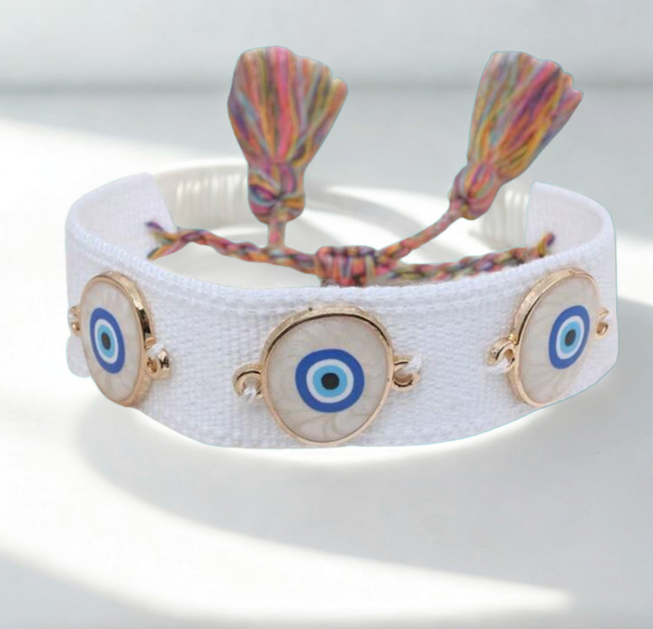 Protective Eye Woven Bracelet